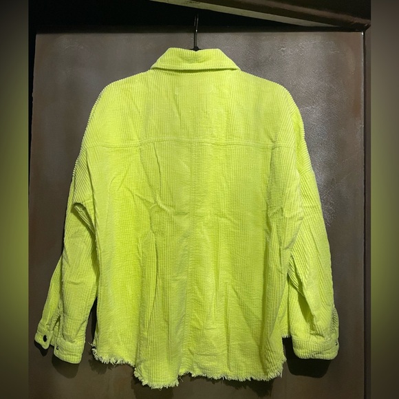Zara Lime Green Corduroy Jacket - Picture 3 of 4